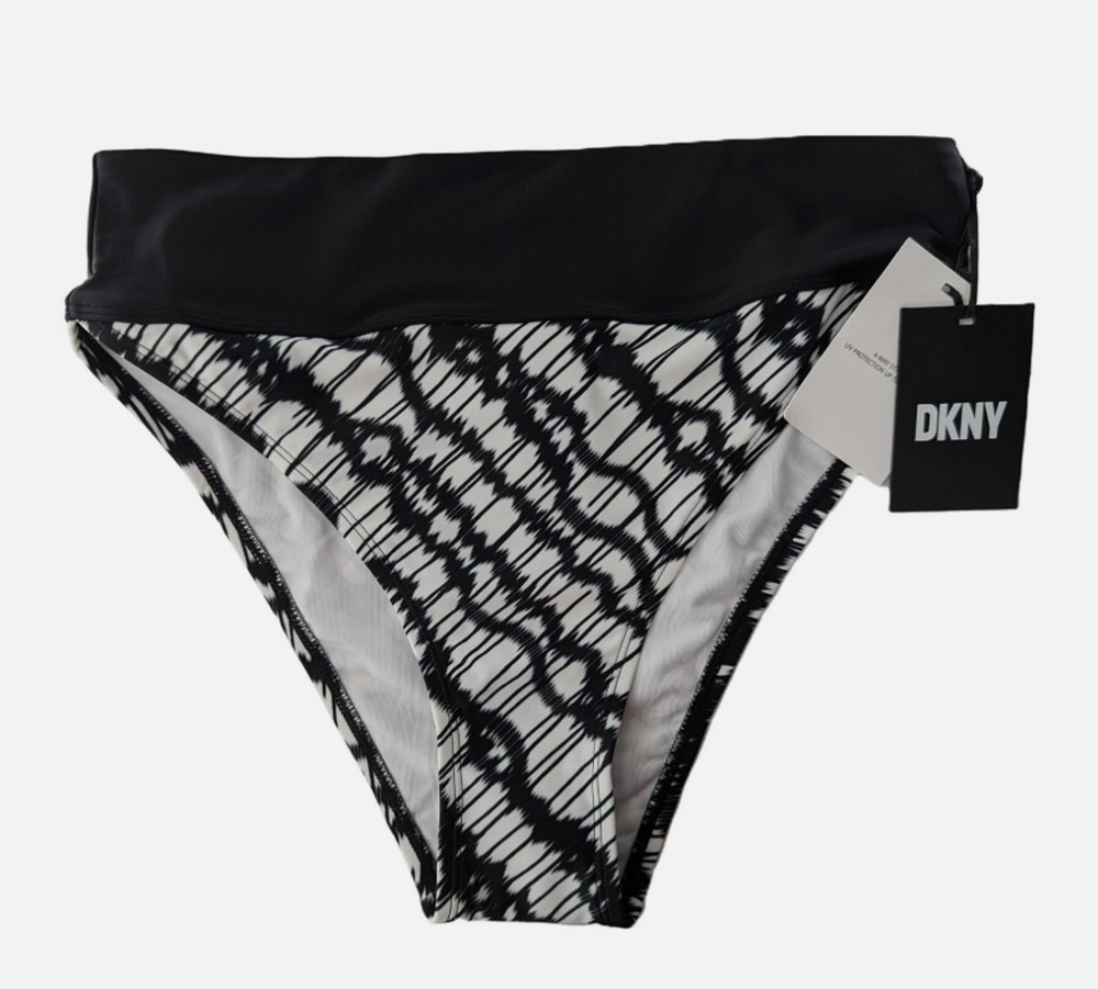 DKNY Swim Black High Waist Bikini Bottoms Women’s Swimwear